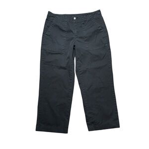 TENTREE Organic Cotton Wide Leg Pants Black Size 8